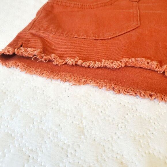 Blue Asphalt Orange Jean Short Shorts Size 5/27. - Picture 7 of 10